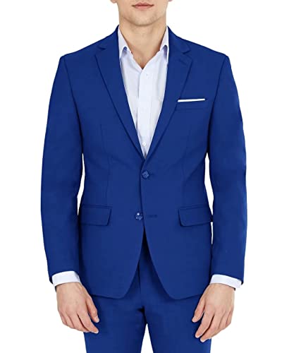Men's Sport Coats & Blazers Royal Blue Blazer For Men Suit Jacket Prom Wedding Tuxedo Size Xxl #TOP7