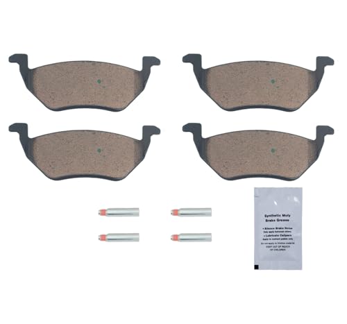 Image of HUSCH D1055 Rear Ceramic Brake Pads Kit Fit For Ford Escape 2005-2010, For Mazda Tribute 2005-2006, 2010-2011, For Mercury Mariner 2005, 2007-2011