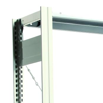 Fachbodenregal mit Tiefenriegel - 150 kg - 2.000 x 875 x 600 mm (HxBxT) - Grundregal - Rahmen lichtgrau - Böden verzinkt - BERT