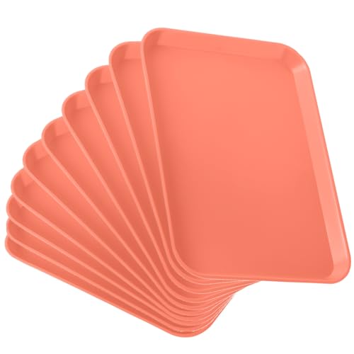 JMU 10 Pcs Persimmon Dental Procedure Tray Flat Tray Size B 13.25" X 9.75"