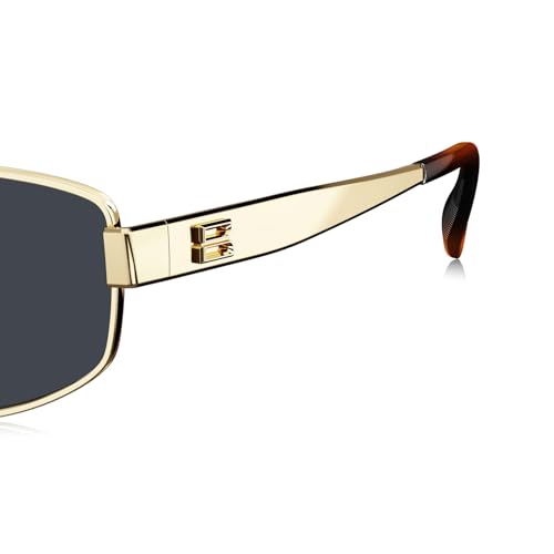 Image of BOLON Unisex Full Titanium Narrow Retro UV400 Sunglasses BX7001 VaCay 57mm | Exclusive Eyewear Brand of EssilorLuxottica