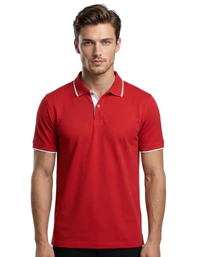 Image of Scott International Cotton Polo T Shirt | Collar Tshirts | Half Sleeves Plain T Shirt | T-Shirt |Tshirt for Men Stylish | Men's Tshirt