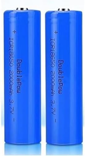 Piles Rechargeables 3.7V, Batterie NiMH 2000mAh, Batteries Haute capacité pour Lampe Frontale LED, télécommande, Voiture télécommandée