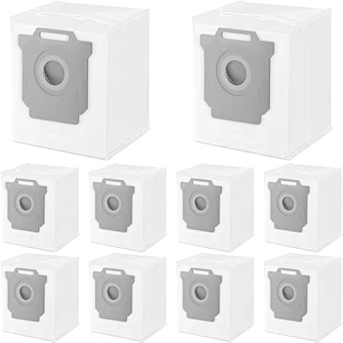 KGC 10 Pack Vacuum Bags Compatible with iRobot Roomba Vacuum Bags i & s & j Series, Replacement for iRobot Roomba i1+ i3+(3550) i4+ i6+ j6+ i7+ i7Plus j7+(7550) i8+ s9+ Vacuum Bags Cover