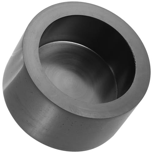 STOBAZA Graphite Crucible Melting Crucible Large for Smelting Tool Small Laboratory Crucible Ingot Molds Portable Crucibles Casting Kit Lead Melting Pot Graphite Mold Metal Melting Black