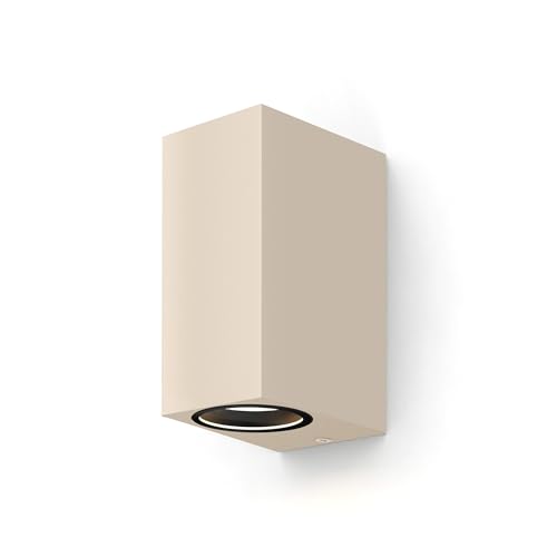 Aplique de pared Bergamo CALEX rectangular con doble casquillo GU10 para iluminación exterior Arena