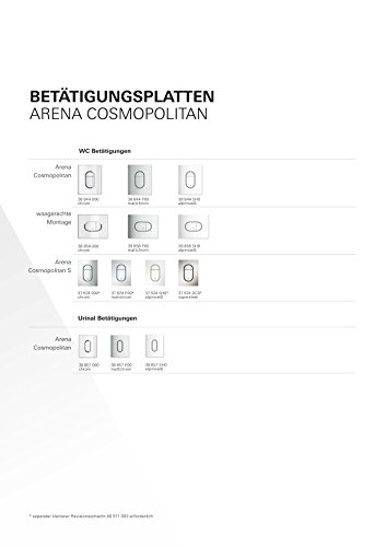 Plaque de commande WC verticale Grohe Arena Cosmopolitan 38844SH0 - 6