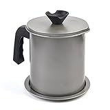 【Salud e higiene】- Este filtro de aceite nos ayuda a separar los alimentos de las grasas y a reducir la ingesta de grasas. Fabricado en acero inoxidable apto para uso alimentario de alta calidad. La bandeja evita que el aceite salpique el tablero de la mesa. La funda aísla eficazmente el polvo y mantiene la higiene.