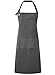 21FASHION. - Delantal Unisex de algodón con Bolsillo para Adultos, Gris Oscuro, Talla única
