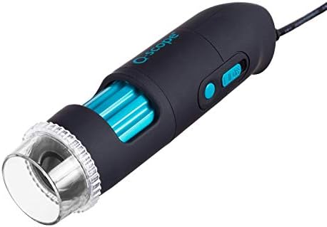 AmScope QS-80200-P Q-Scope 8MP 200X Handheld USB Microscope with Polarizer