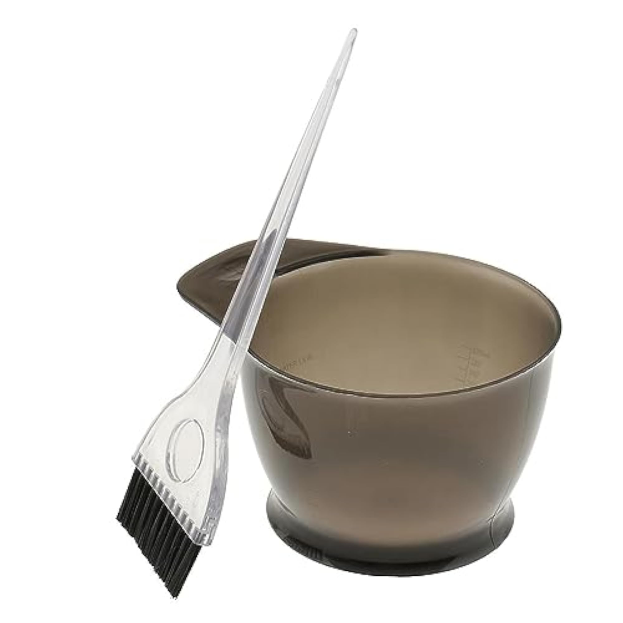 Salon Hair Color Dye Bowl Comb Brush Set, Gray