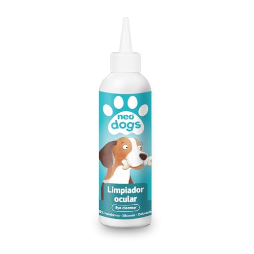 NEO DOGS - Limpiador Ocular para Perros con Aloe Vera - Quita Manchas Secas y Previene la Conjuntivitis - Fórmula con pH Adaptado y Extracto Natural - 125 ml
