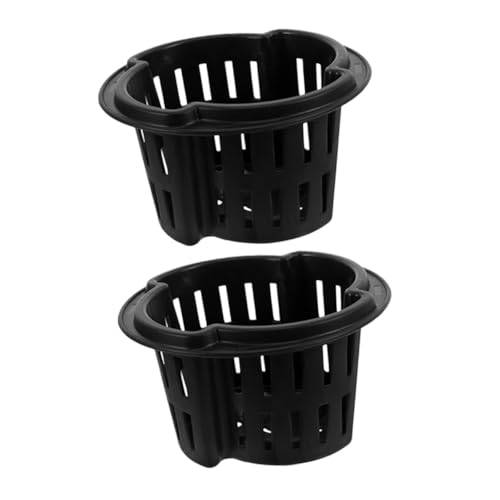 TOYANDONA 2pezzi Vasi Rete Per Idrocoltura in Plastica Kit Tazze Rete Per Coltivazione Vasi Da Traspiranti Per Piantagione Adatti Balcone e Per Controllo Delle Accessori Per Semina
