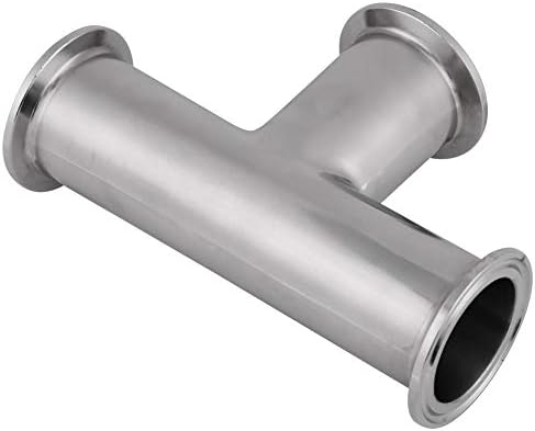 1 PCS clamp tee 3 Way Sanitary Fitting Standard Stainless Steel Clamp Tee 3 Way Φ38×1.5 Sanitary Ftting Accessories1.5" Tri-Clamp, 38mm Pipe OD