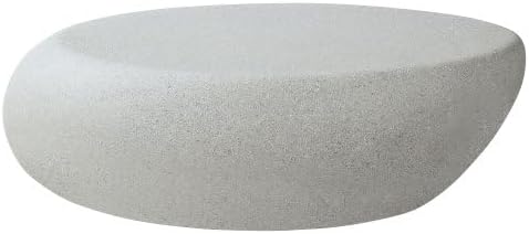 Concrete Bench – Exquisite Oval Stone Table for Outdoor Use