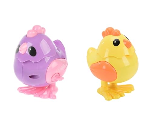 Image of acrown Cute Animal Toys for Kids Sensory Worm Animal Wind up Colorful Toy Insect Figurines for Boys and Girls Multicolor (Chicken Toy)