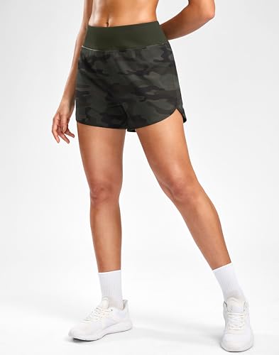 Image of G Gradual Women's Running Shorts with Mesh Liner 3 inch Workout Athletic Shorts for Women with Phone Pockets