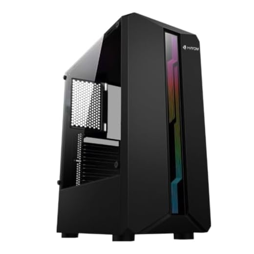 Gabinte Pc Gamer Com LED RGB USB 3.0 Latrel Vidro Temperado Mid-Tower Psu Cover Preto GB1724 HAYOM