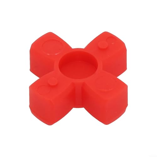 Urethane Shaft Coupling Spider Insert Open Center GR14-GR125 Flexible Coupler, For Machinery Drives Conveyor Systems Pumps Polyurethane Red, Vibration Damping Oil Resistant Impacts Strength(GR14)