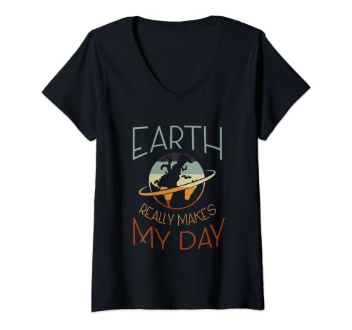 Mujer Whole Earth Farms Gatos Alimentos Tierras y Edens Pañales Camiseta Cuello V