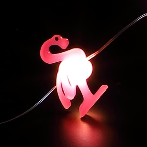 Noma Solar Flamingo Fine Wire String Lights, 50 LED's, 4.9 m, 4.9 meters - Image 3