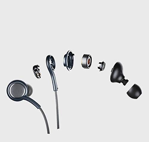 in Ear Stereo Headphones w/Microphone Compatible with Samsung Galaxy S10 S10 Plus S9/S9+ S8/S8+ Note8 / Note9-2019 100% Original Earbuds Remote + Mic with USB C Cable