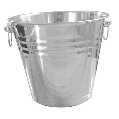 ULTECHNOVO Cubitera Inoxidable para Bebidas con Capacidad para Enfriar Vino y Fiestas y Bares Contenedor de Hielo Multifuncional Diseño Compacto y Resistente