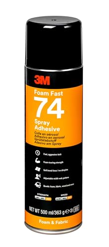 3M Spray Adhesivo 74 Rápido para Espuma, 500 ml, 1 unidad