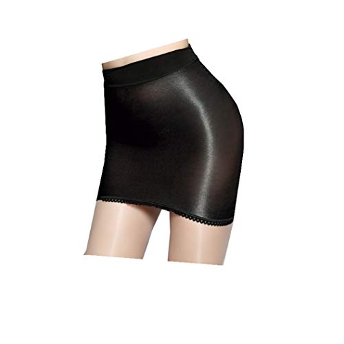 Long-Perfect Womens Super Shiny Shaping Miniskirt Oily Bright Shimmery Stockings Skirt