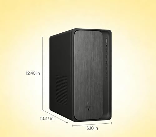 Image of Desktop PC AMD Ryzen 5 8500G Premium Workstation for Home Office Business & Student by HP, 16GB DDR5 512GB SSD, Windows 11 Home, Multi-User with Keyboard Mouse, Wi-Fi 6 Gigabit Ethernet