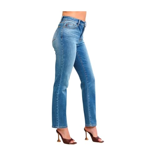 Judy Blue Thermal Straight Jeans2