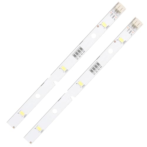 2Pcs LED Strip Light for RONGSHENG/HISENSE Refrigerator Replacement LED Strip Light Bar E349766 MDDZ-162A 1629348 1529227 DC12V 2W for Kenwood Fridge KIFF5017 KIFF5020 KIFF7017 KIFF7020 KSBNDIX18