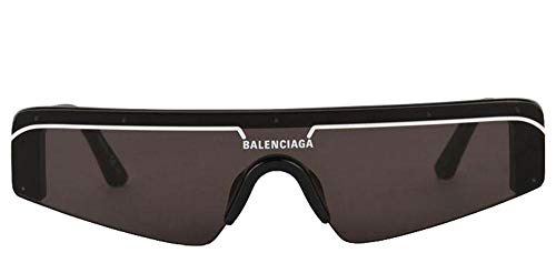 Balenciaga Shield Sunglasses BB0003S 001 Black 99mm 00032