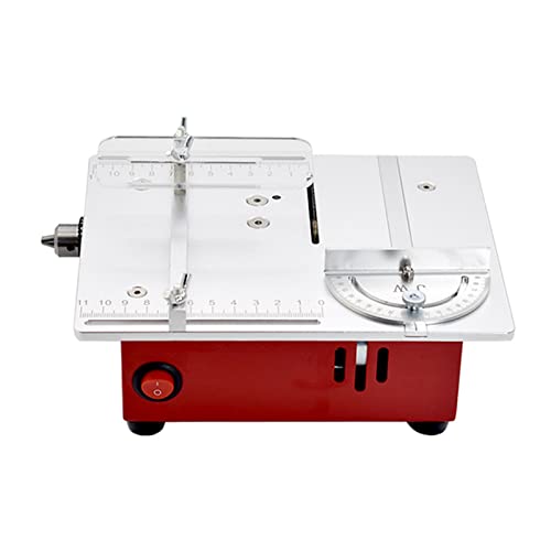 YTTS Mini Table Saw, Cordless Table Saw Electric Desktop Saws Small Household DIY Cutting Tool Woodworking Bench Lathe Machine