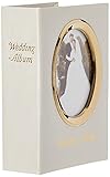 Pioneer Photo Albums WFM-46/GT 100-Pocket Moire Cover Album with Goldtone Oval Frame and Wedding Album Text for 4 by 6-Inch Prints, Ivory