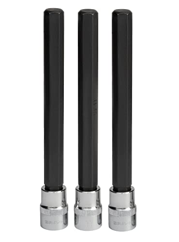 Image of BRAZEN 11mm Hex Bit Socket /Allen Driver Three Pack (3 /8 inch Drive, Long)