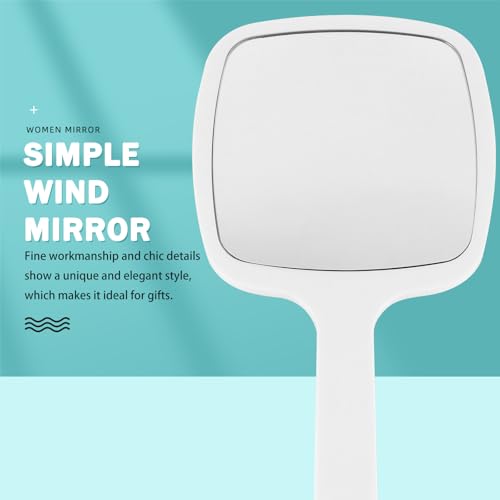 Espejo de maquillaje portátil ibasenice blanco miniatura 4