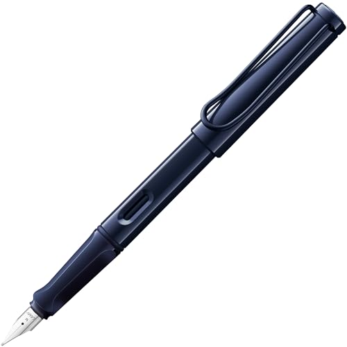 Lamy safari dark dusk Füller mit polierter Stahlfeder in Strichbreite M