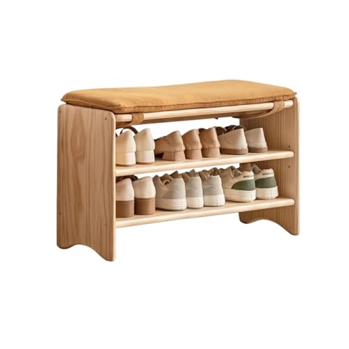 Banc avec siège rembourré pour ne plus encombrer l'entrée avec les chaussures