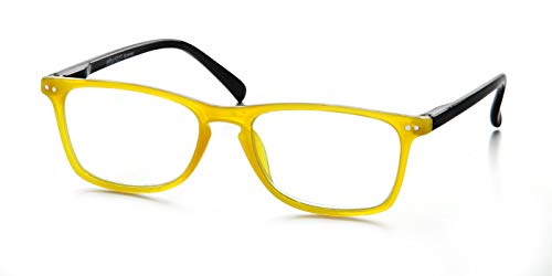 Coronation - Elly Summer - Gafas lectura graduadas Unisex - Graduación +2.50 Presbicia - Color Amarillo