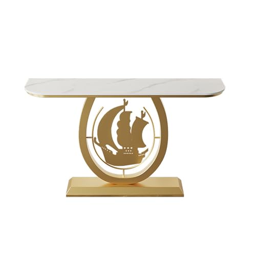 Mesa de pasillo estrecha para decorar el recibidor de casa con estilo moderno 2