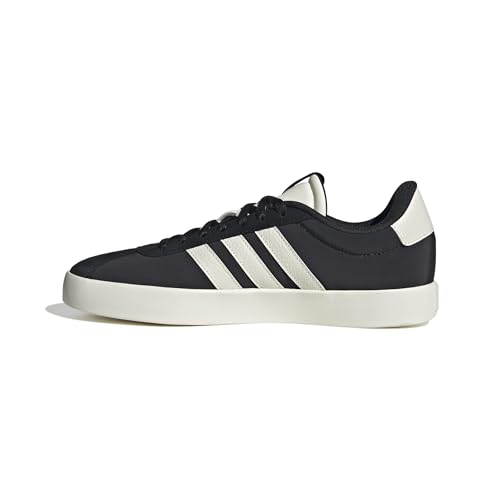 adidas VL Court 3.0 Shoes, Zapatillas Hombre, Core Black Off White Silver Met, 42 2/3 EU