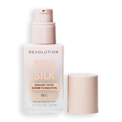 Image of Revolution Skin Silk Radiant Satin Serum Foundation, F2NC Fair Skin Tones