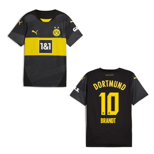 PUMA Original Away BVB Trikot - Offizielles Kinder Auswärtstrikot Borussia Dortmund 24/25 - Brandt 10 - Gr. 176 - Fussball Geschenke Jungen PUMA Original Away BVB Trikot - Offizielles Kinder Auswärtstrikot Borussia Dortmund 24/25 - Brandt 10 - Gr. 176 - Fussball Geschenke Jungen