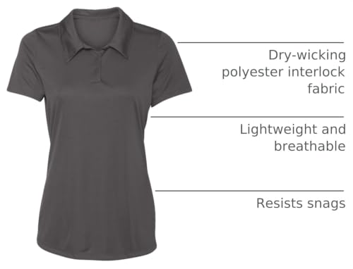 Image of Opna Women's Dry-Fit Golf Polo Shirts 3-Button Golf Polo's in 20 Colors XS-3XL Shirt