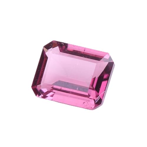 Tourmaline rose naturelle de 3,3 CT taillée en émeraude 10x8 mm pour bague