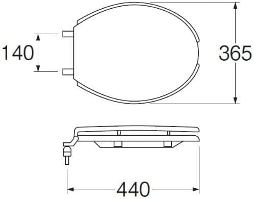 普通便座 前割便座 小サイズ 取り付け工具付き アイボリー PW902-S-I