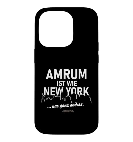 Amrum ist wie New York Funny Saying �X�}�z�P�[�X iPhone 14 Pro �p