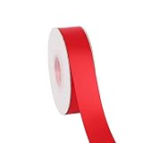 Ribbonitlux 1" Wide Double Face Satin Ribbon 25 Yards (250-Red）, Set for Gift Wrapping, Party Decor