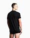 Emporio Armani Men's Stretch Cotton Jersey 2 Pack Crew Neck T Shirt, Black/Black, Large